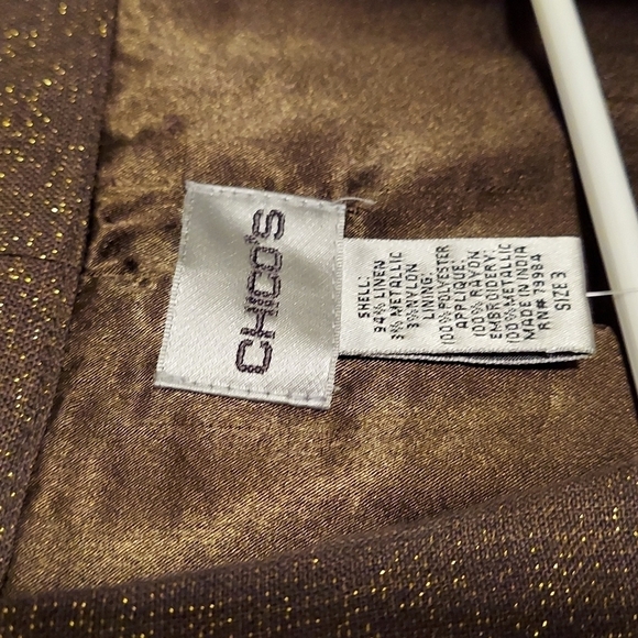 Chico's Jewel Delight Size 3  NWT Retail $199 - Picture 3 of 8